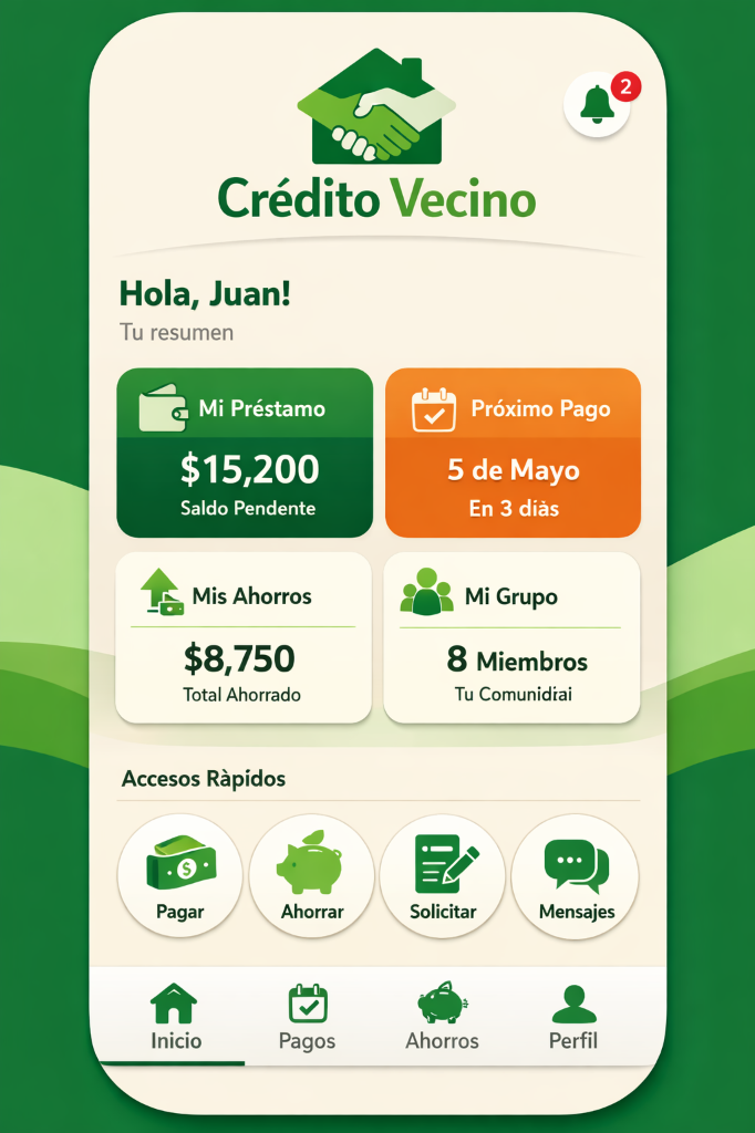 App en Crédito Vecino